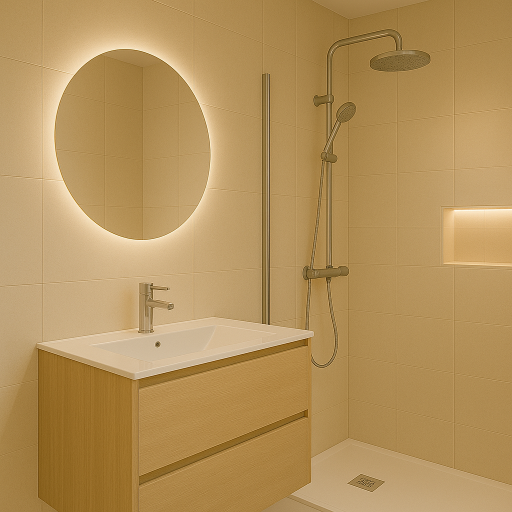 Baño en suite obra nueva palomera León